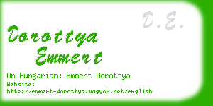 dorottya emmert business card